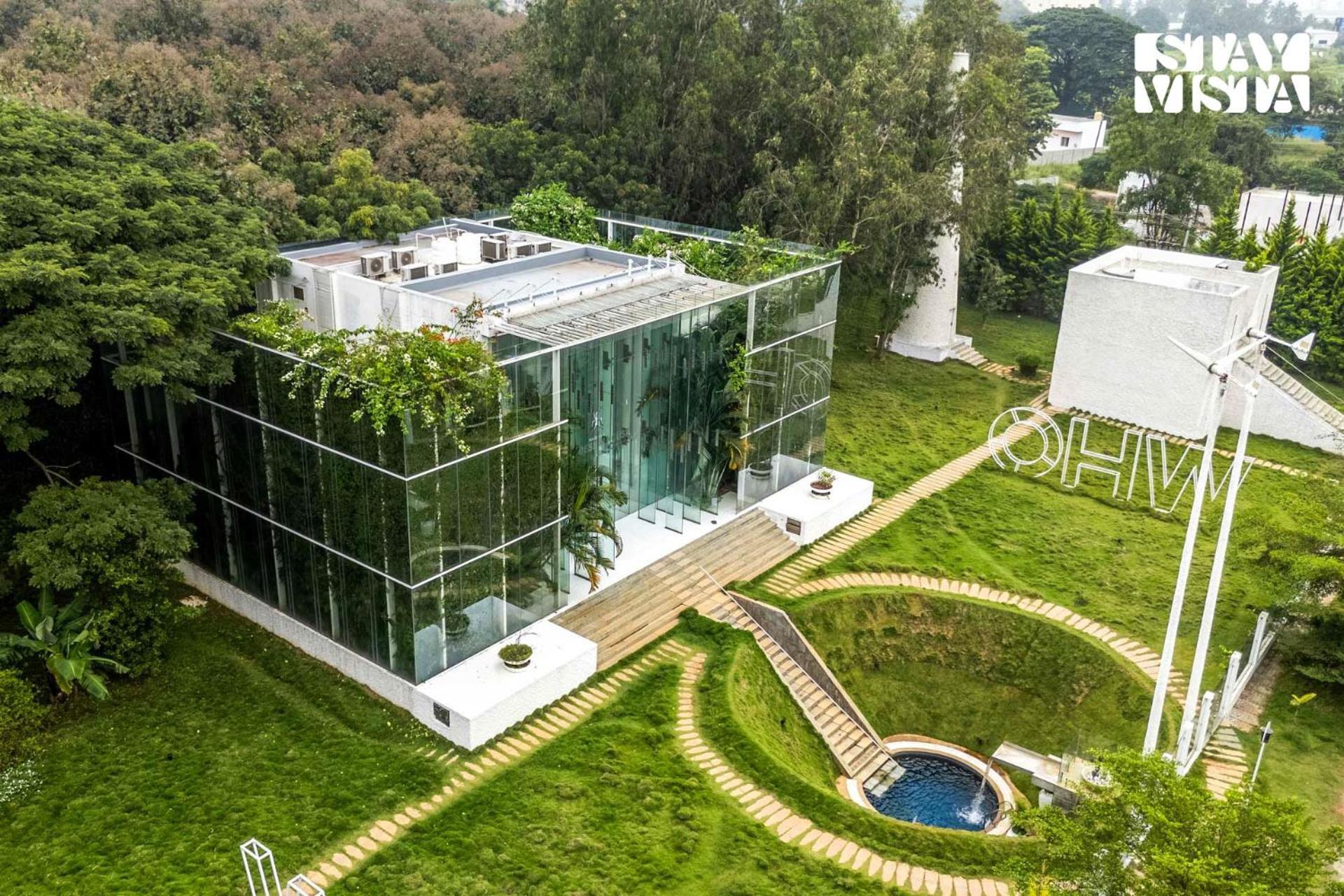The Crystal Hall India'S Only All Glass Villa Bangalore Exterior photo
